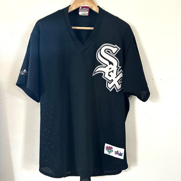 Majestic Chicago White Sox Stitched Front Black Pullover Jersey Men's XL‎ MLB - Picture 1 of 13